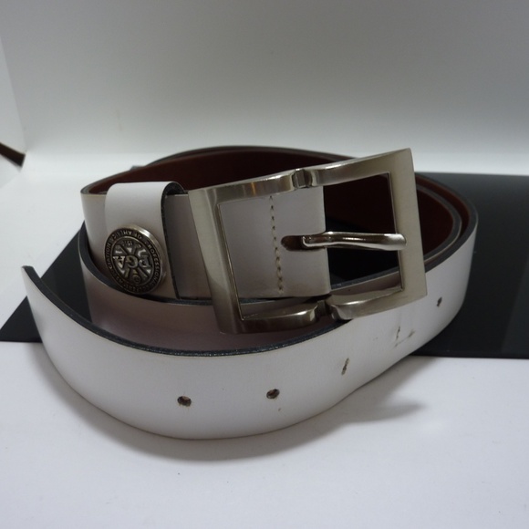 YRI PGA GOLF CLUB YRI WHITE MADE IN USA Leather Mens Belt Sz. 38/95 - Picture 7 of 7